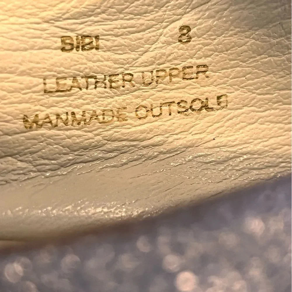 Bruno Magli Metallic Silver Leather Ballet Flats (Size EU 38 / US 8)
